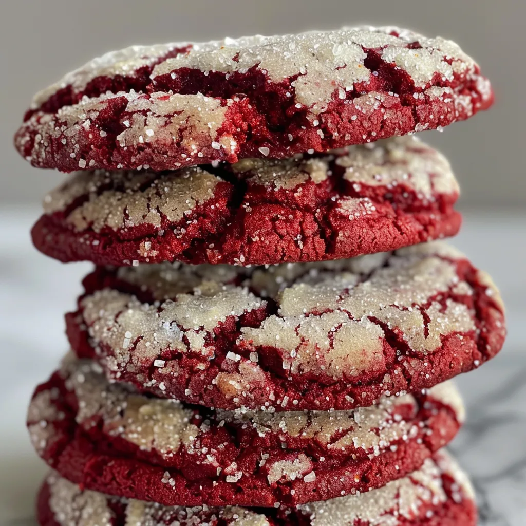 Red Velvet Crinkle Cookies – Festive and Fudgy
