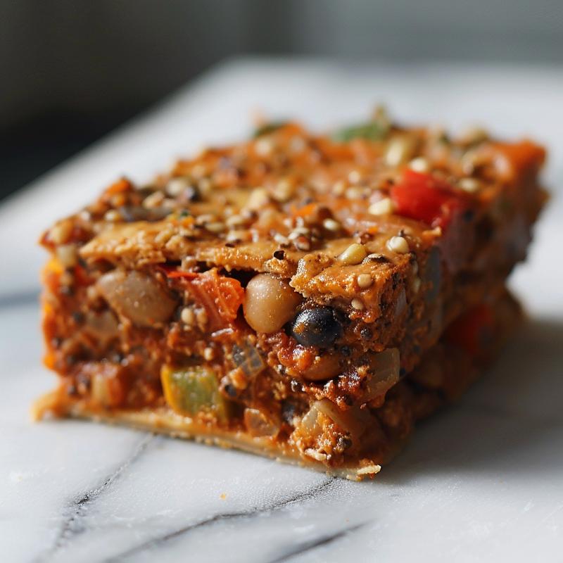 Close-up of a delicious portion of chicken freezer dump meals on a light grey ceramic plate.