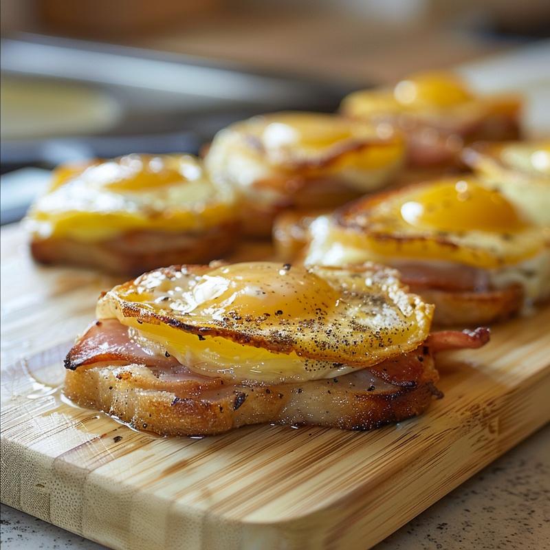 Close-up of colorful egg muffins on a white marble surface.