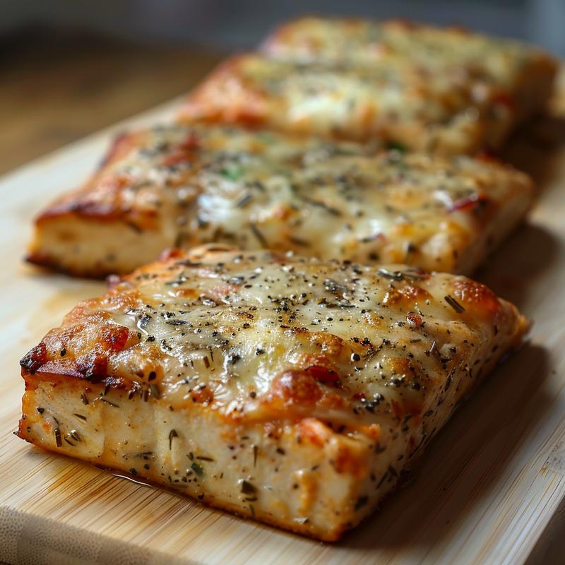 Close-up of easy freezer meals portioned for one or two people on a wooden board.